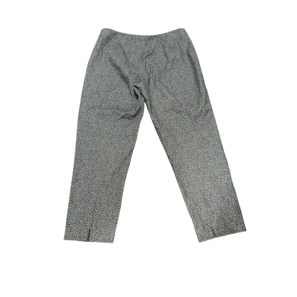 Piazza Sempione Womens Audrey Blue Dots Pattern Crop Pants Size 46 - Picture 2 of 9